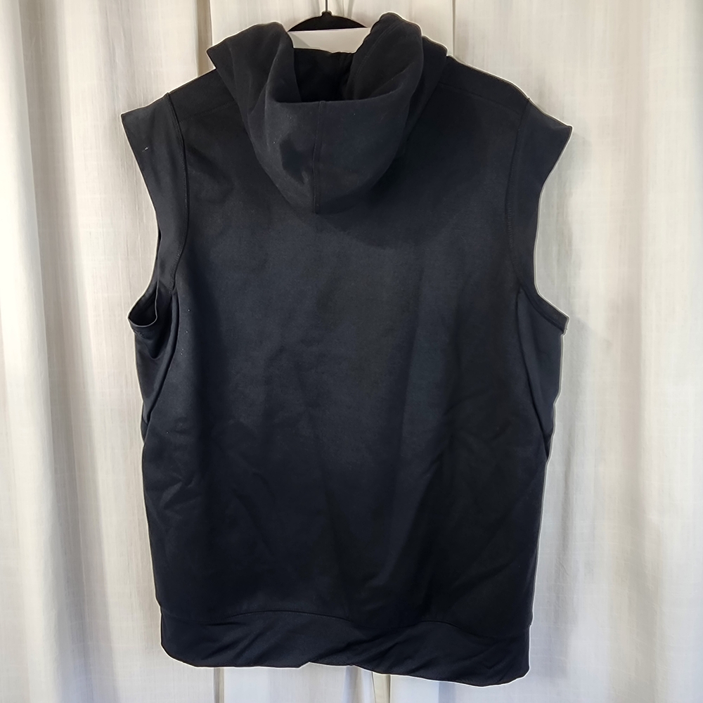 Nike Black and Gold Sleeveless Hoodie - Picture 3 of 4